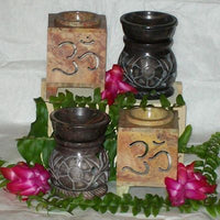 Soapstone Aromatherapy Tea Light Diffuser + Free Gift | Ki Aroma