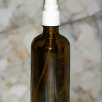 Amber Glass Spray Bottle with Fine Mist Atomizer - 18mm | Ki Aroma