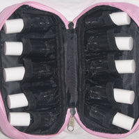 10 Bottle Essential Oils Travel Bag - Black/Pink - 5ml/10ml | Ki Aroma