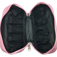 10 Bottle Essential Oils Travel Bag - Black/Pink - 5ml/10ml | Ki Aroma