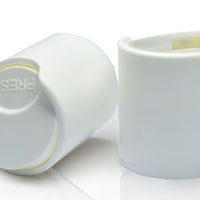 Smooth Disc Top Cap - Black/White - 20-410/24-410 | Ki Aroma