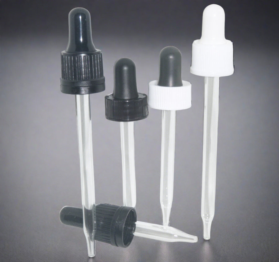 Glass Eye Dropper Cap 10ml/30ml/50ml/100ml | Ki Aroma