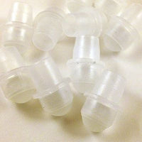 Clear Glass Roll On Bottle - Black or White Cap - 16mm