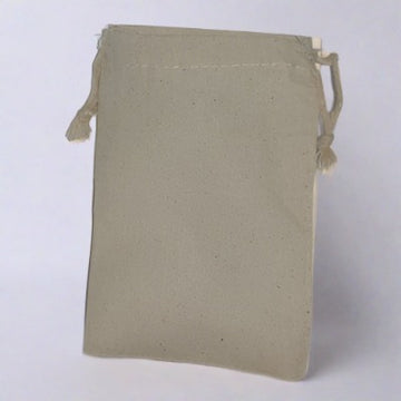 Cotton Muslin Bags - Double Drawsting - 4x6 | Ki Aroma