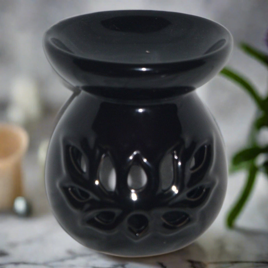 Ceramic Lotus Aromatherapy Tea Light Diffuser + Free Gift | Ki Aroma