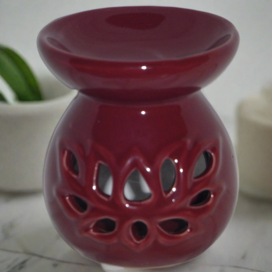 Ceramic Lotus Aromatherapy Tea Light Diffuser + Free Gift | Ki Aroma