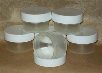 Clear Plastic Jar with White Screw Cap - 7ml/15ml | Ki Aroma