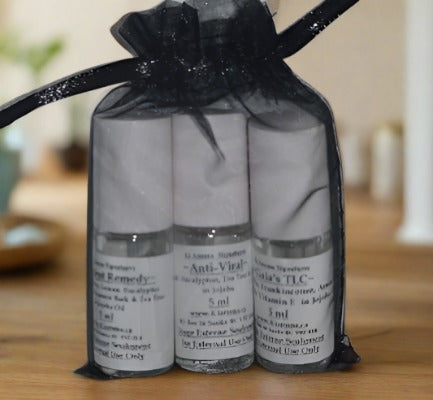 Aromatherapy Roll On Gift Set, 3 Synergy Blends in Jojoba | Ki Aroma