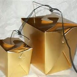 Take Out Gift Box for Party Favors - Gold/Silver | Ki Aroma